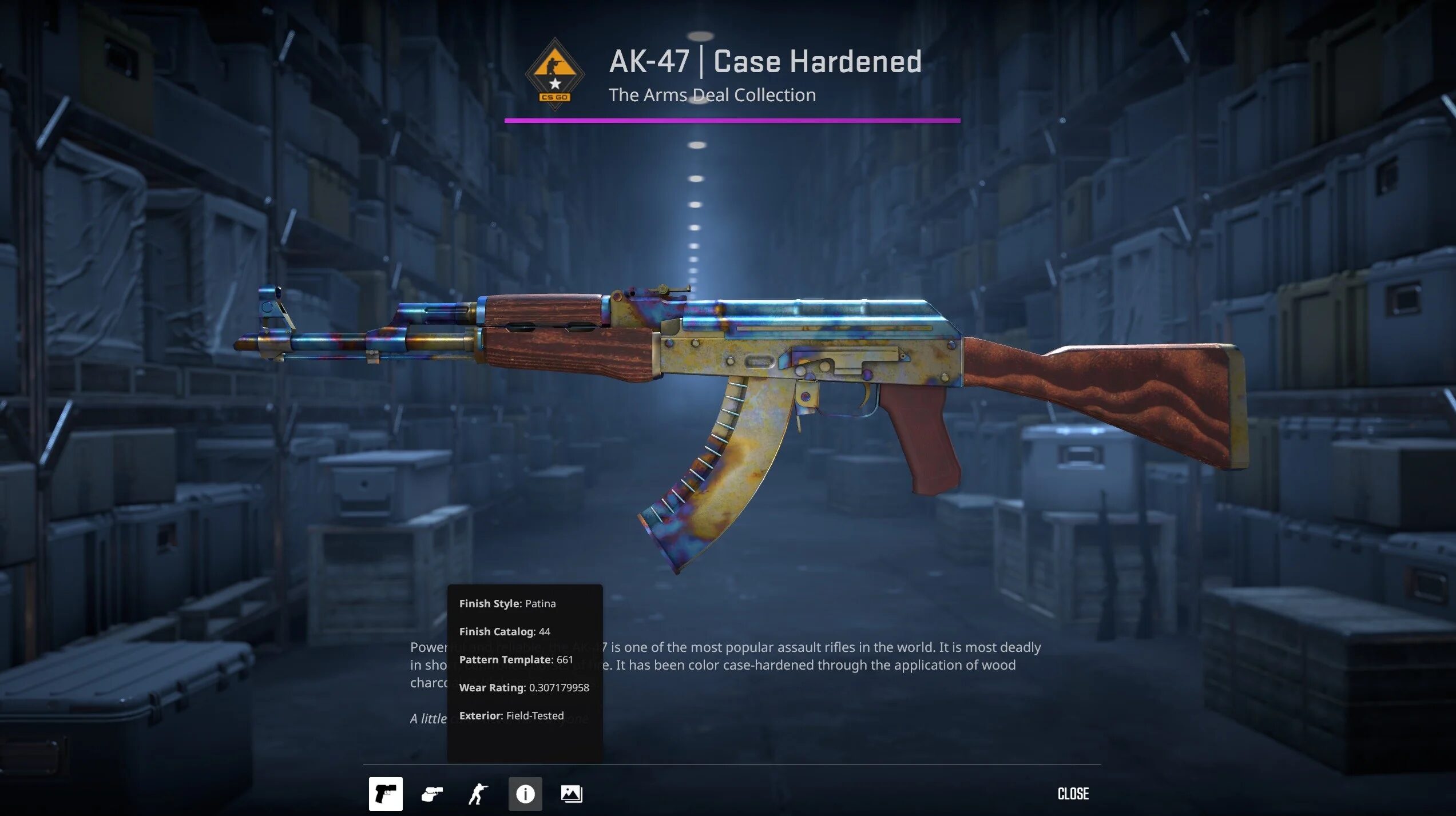 AK-47 Case Hardened #661