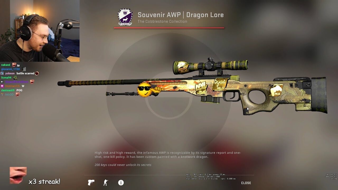 Souvenir AWP Dragon Lore