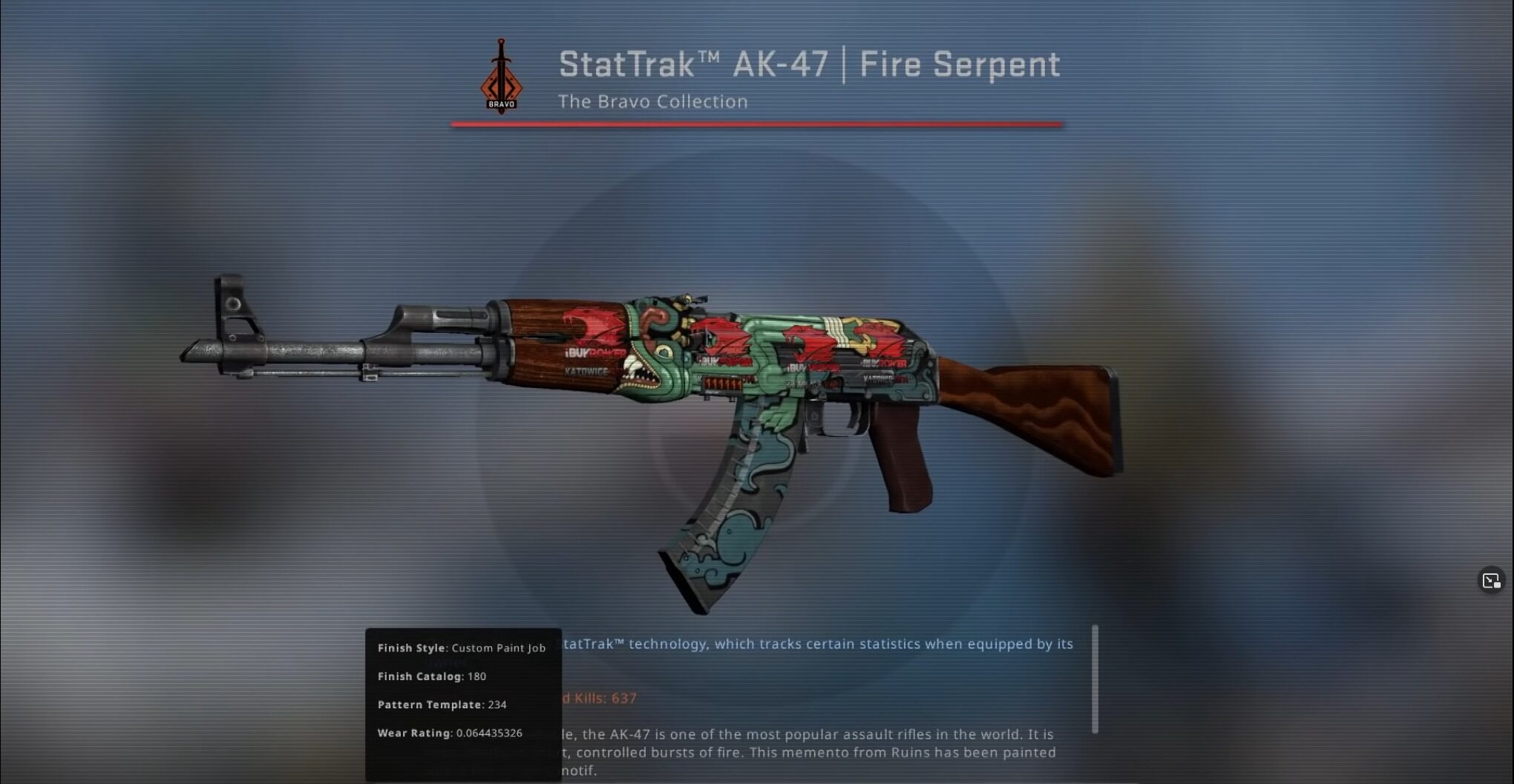 AK-47 Fire Serpent with 4 iBUYPOWER Holos