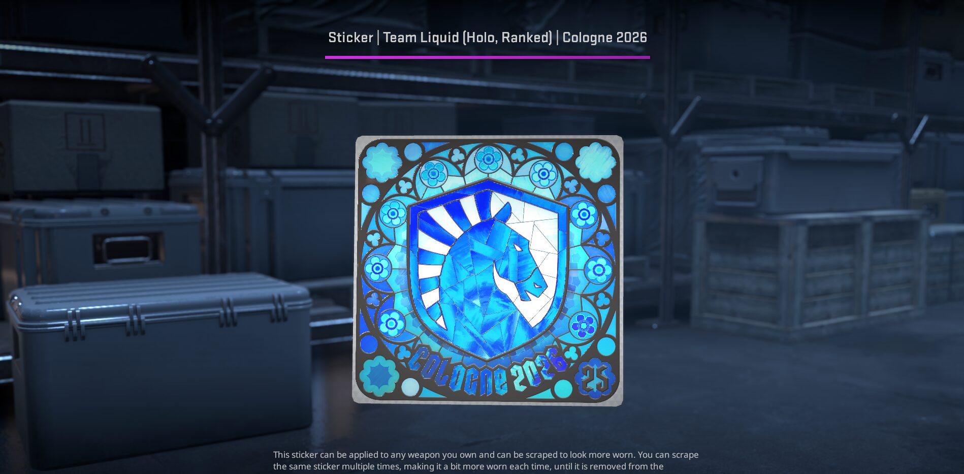 Cologne 2026 Ranked Stickers holo Ranked Stickers