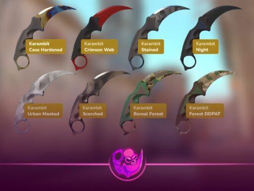 Cheapest Karambit in CS2 2026 showing affordable Karambit knife skins