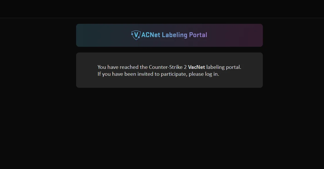 CS2 VACNet Labeling Portal