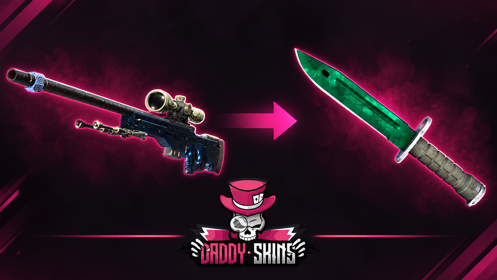 CS2 skin upgrade from a cheaper skin to a higher value target skin