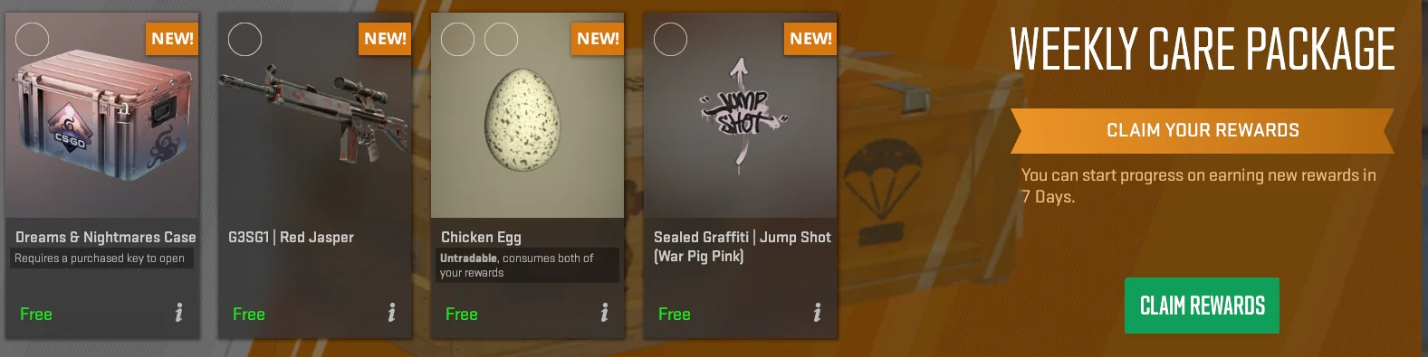 chicken egg weekly drop cs2