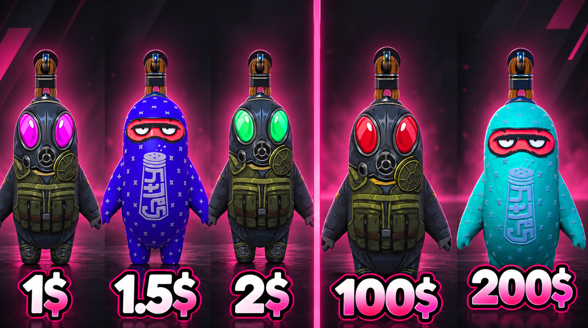 CS2 charm rarity order from High Grade blue to Extraordinary red