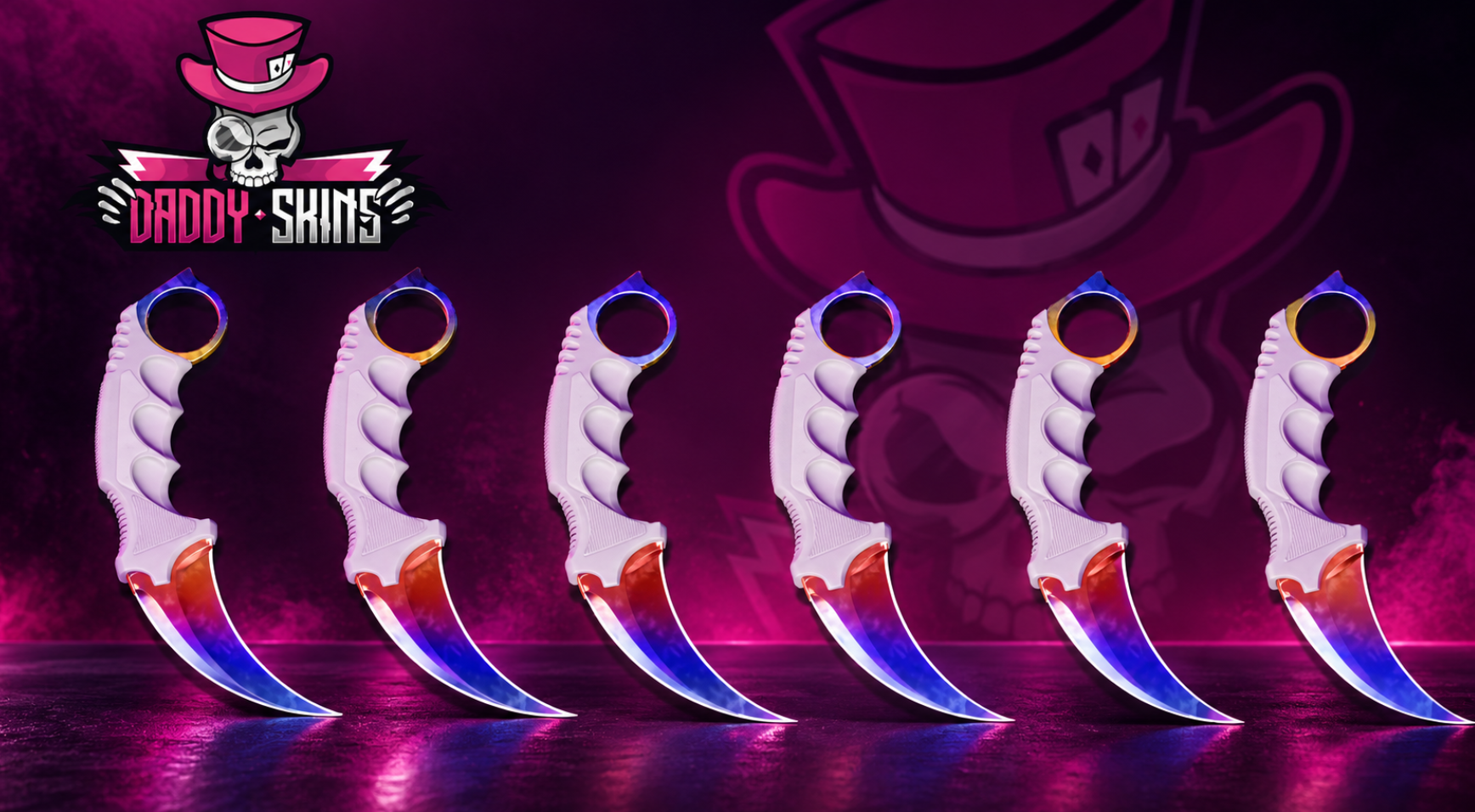 cs2 karambit marble fade fire and ice patterns