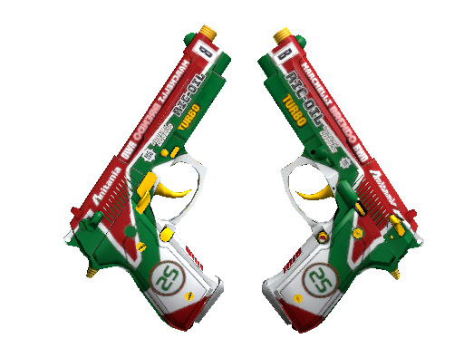Dual Berettas Twin Turbo Classified skin CS2