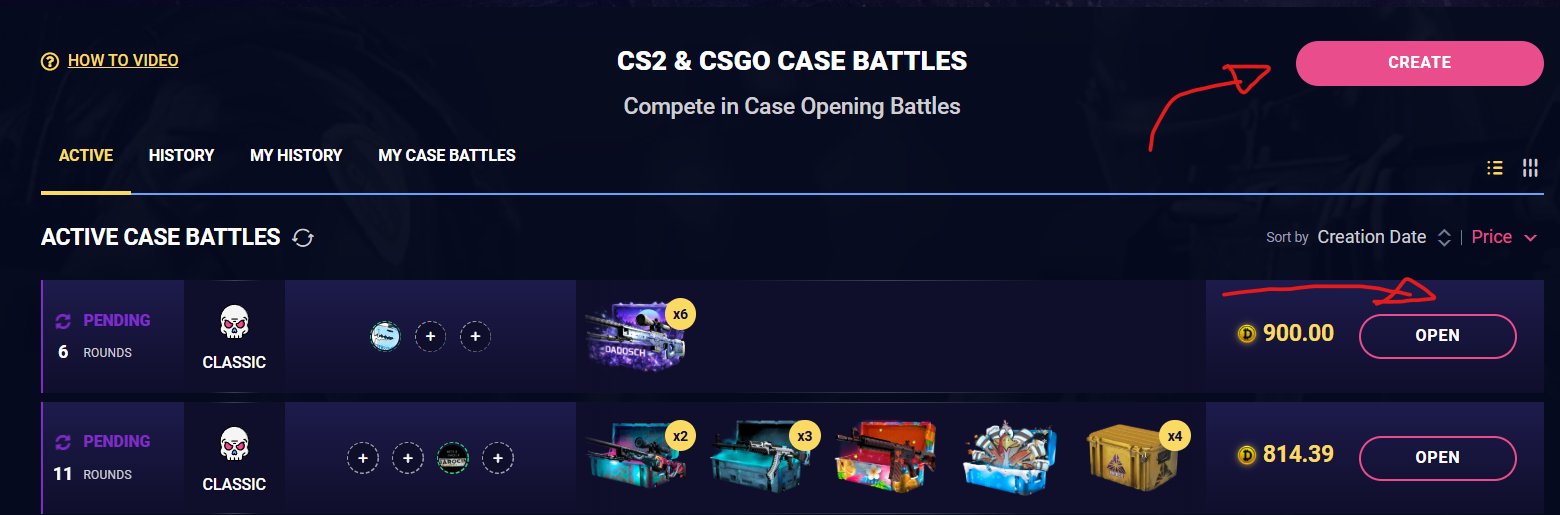 how to join case battle cs2 daddyskins