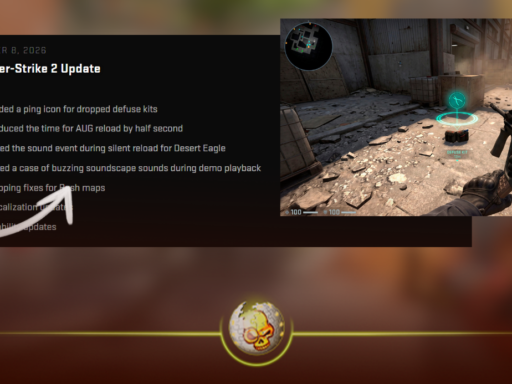 AUG rifle and dropped defuse kit in Counter-Strike 2